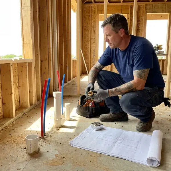 Local new construction plumbing by HVM Plumbing, Chicago, IL