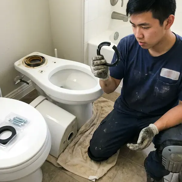 Professional toilet bowl replacement, Chicago, IL