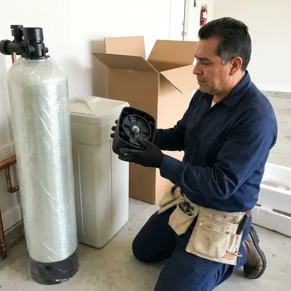 Local water softener replacement by HVM Plumbing, Chicago, IL